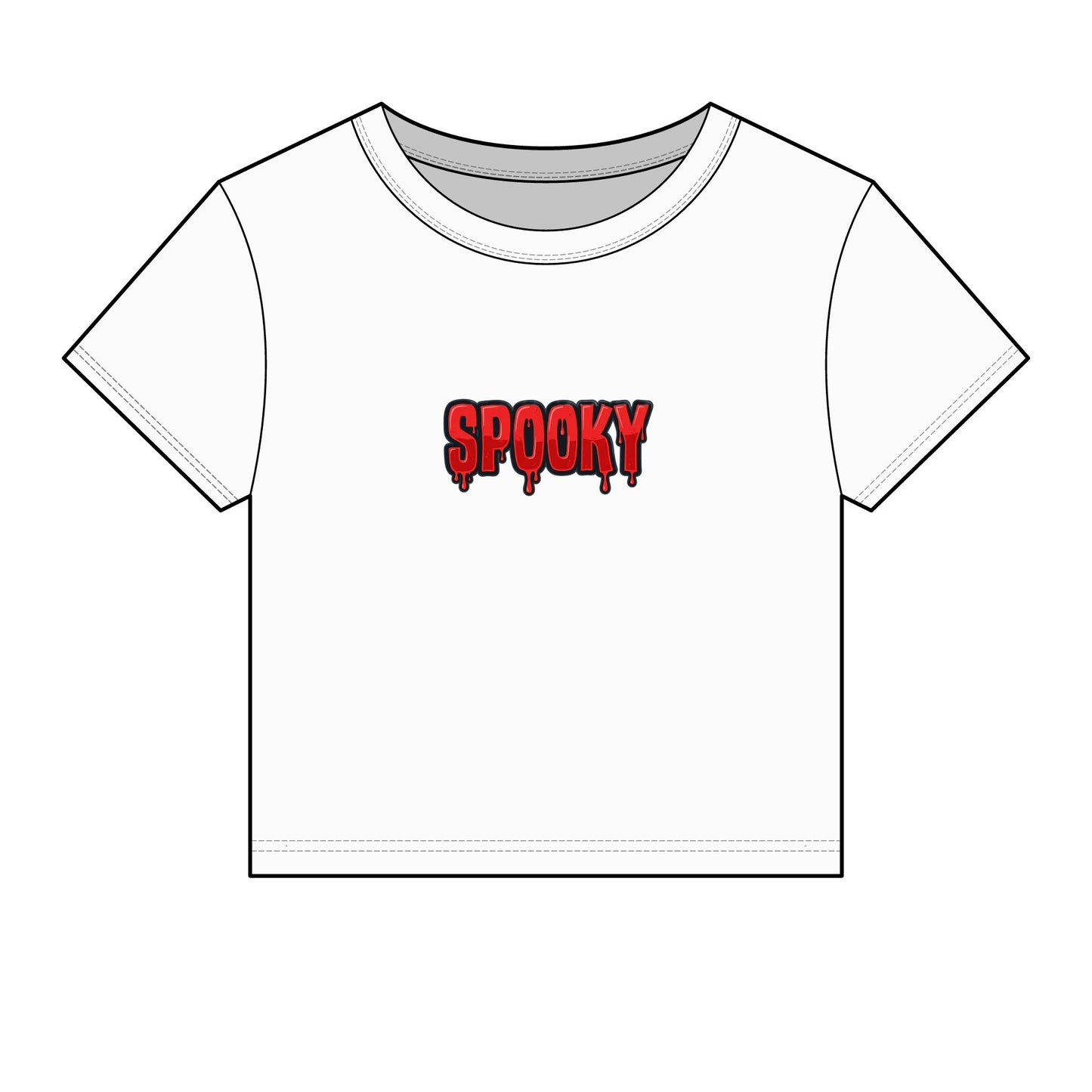 Spooky Drip Text Tee Halloween Halloween Shirt