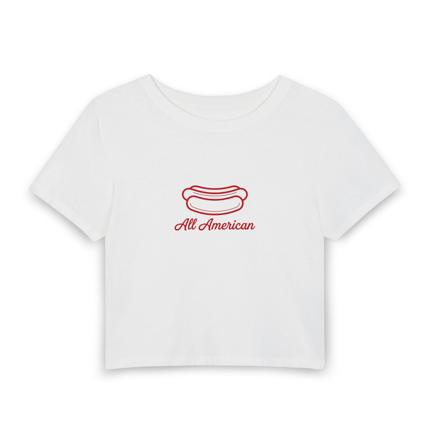All American Hot Dog Crop Top